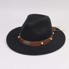 Western Denim Hat Peach Heart Belt Decoration Outdoor Hat Men's and Women's Retro Jazz Top Hat British Style