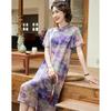 Paster Summer New Chinese Style A-line Cheongsam Dress
