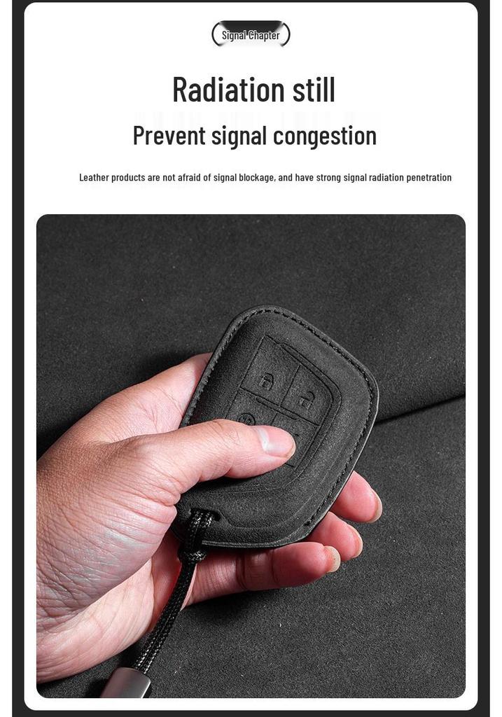 Cadillac Key Case: Compatible with CT5, CT4, Lyriq, XT4, XT5, and XT6 Key Fob Pouches.