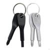 Portable Screwdriver Set, Flathead and Screwdriver, Stainless Steel Key Chain for
