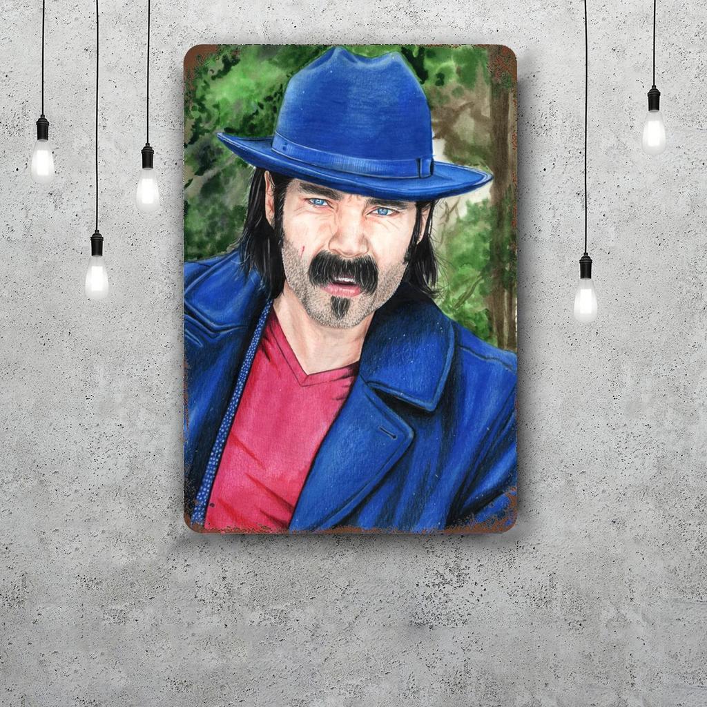 doc holliday Classic Poster Rusty Metal Plaque Retro Decorative Plate Bar Man Cave Garage Club Metal Sign Wall Decoration