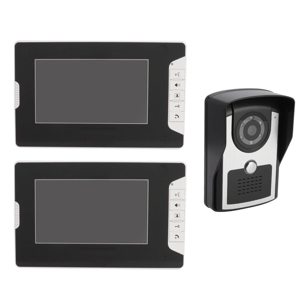 Video Intercom Doorbell Smart Dual Monitor Electronic Doorbell 16 Bells Night Vision Infrared