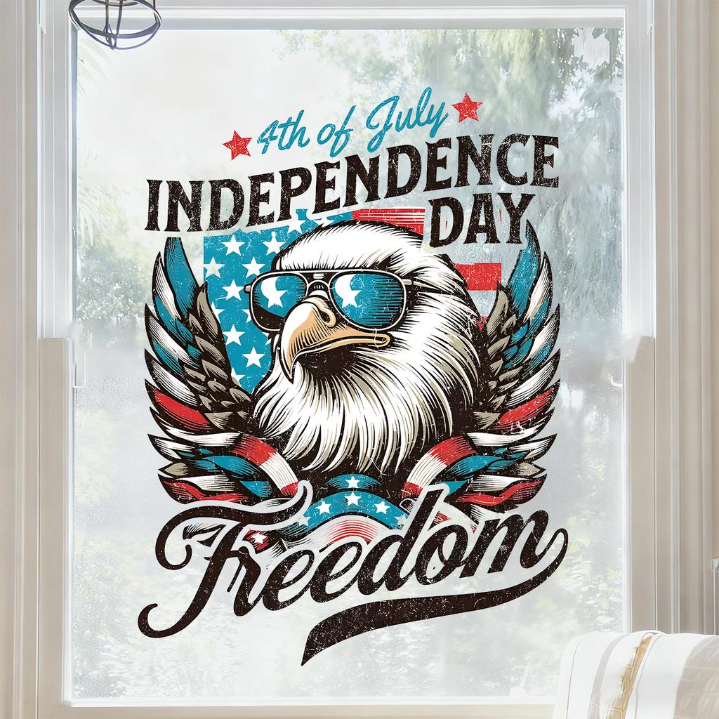 White-headed Eagle Independence Day Glass Coating Kitchen Bathroom Living Room Bedroom Stickers