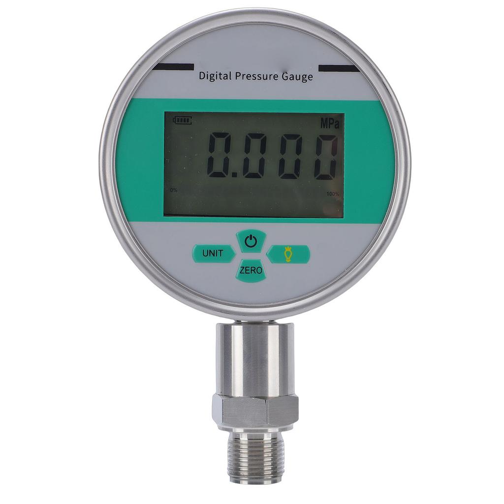 Digital Pressure Gauge with Backlit 0 200bar 4 Inch Dial Electronic Pressure Meter Stainless Steel Case M20x1.5 Joint +