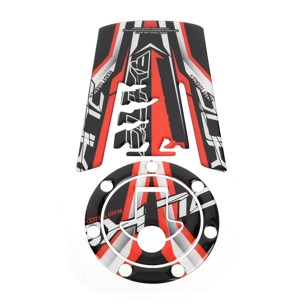 Reflexní nálepka na palivovou nádrž Nálepka na víčko palivové nádrže Oranžová Černá Stylová dekorace pro motocykl