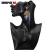 SUNSPICE MS Indian Earrings For Women Bridal Wedding Jewelry Retro Vintage Gypsy Square Hollow Bell Drop Earring Egypt Bijoux