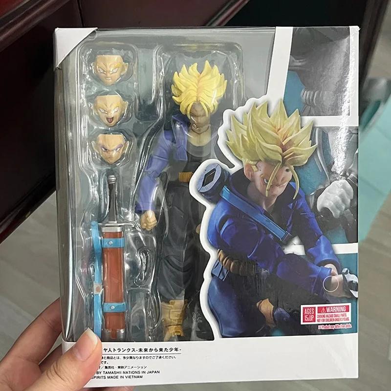 Shfiguarts Dragon Ball Trunks Anime Figures SHF Trunks Boy From Future Collection Model Action Figure Toys Child's Gifts