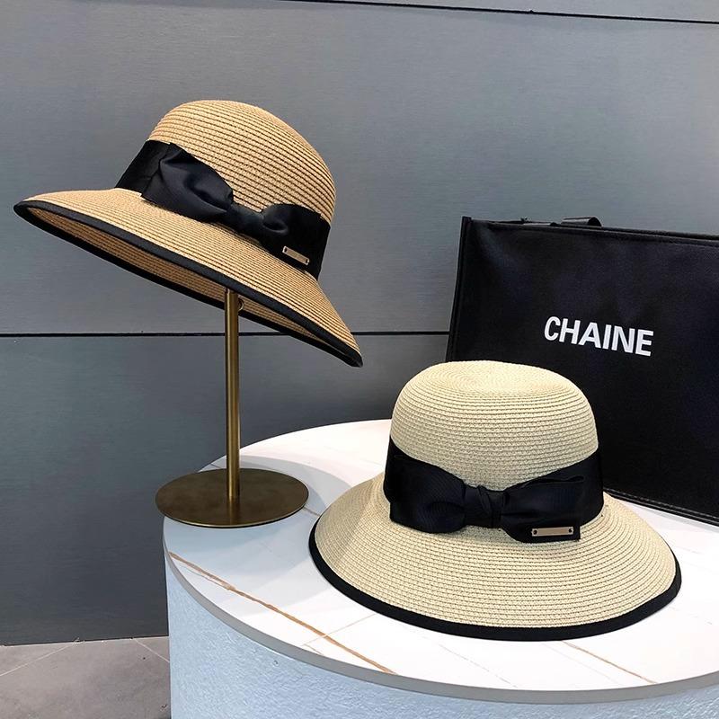 

Summer bow straw woven sun hat women 2025 new seaside beach straw hat UV protection sun hat Adjustable хакі