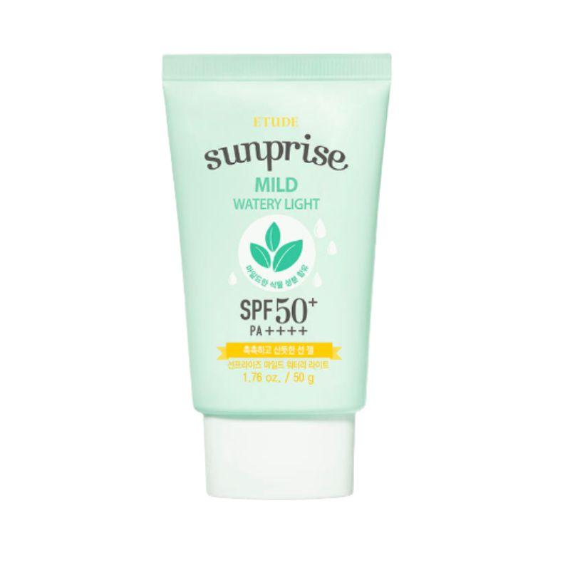 ETUDE Sunprise Mild Watery Light Sunscreen SPF50 PA+++ Hydrating Korean Sun Cream 50ml 1