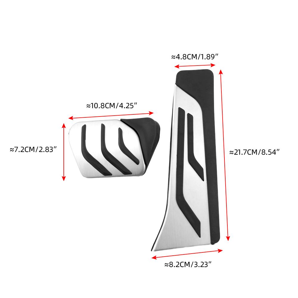 Car Pedal Cover for BMW X5 G05 X5M X7 G07 2019 -2023 2024 2025 LHD Accelerator Gas Brake Pedals Stainless Steel Pad Accessories