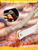 BBQ Wurst Wendezange Küche Hot Dogs Kochklemme Edelstahl Grill Langstielzange zum Wenden von Speck Steak Fleisch