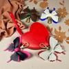 Handcrafted Elegant Butterfly Leather Keychain Double-Layer Wing Design with Premium Light Gold Hook Bag Charm Gift Accessory