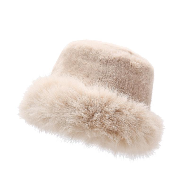 Hat for Women Autumn and Winter Plush Fashionable Fisherman Hat Small Face Warm Cute Ear Protection Lei Feng Hat