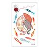 Waterproof Long-lasting Cute Peacock Feather Temporary Tattoo Stickers for Women