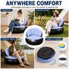 Thickened PVC Foldable Air Couch Flocked Velvet Inflatable Lounge Chair  Camping Chair