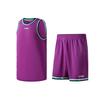 Li Ning Sports Basketball Series Mesh Breathable Basketball Competition Casual Sports Suit Men Sportswear Purple AATR011-5