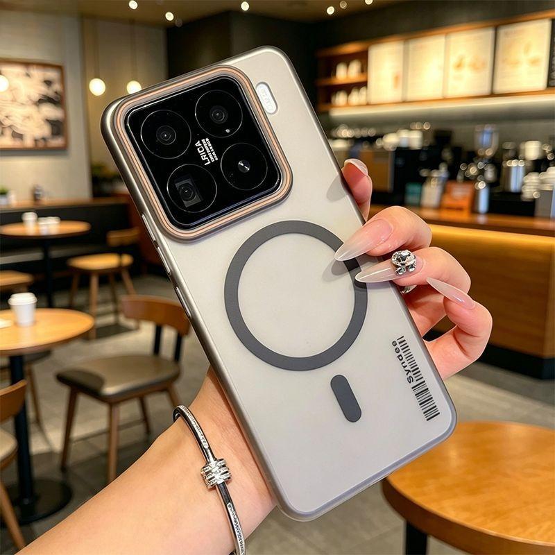 Matte Clear Magnetic Phone Case for Xiaomi 17T 15T 14T Pro 17/15/14 Ultra 17 Pro Max for Magsafe Wireless Charging Slim PC Cover
