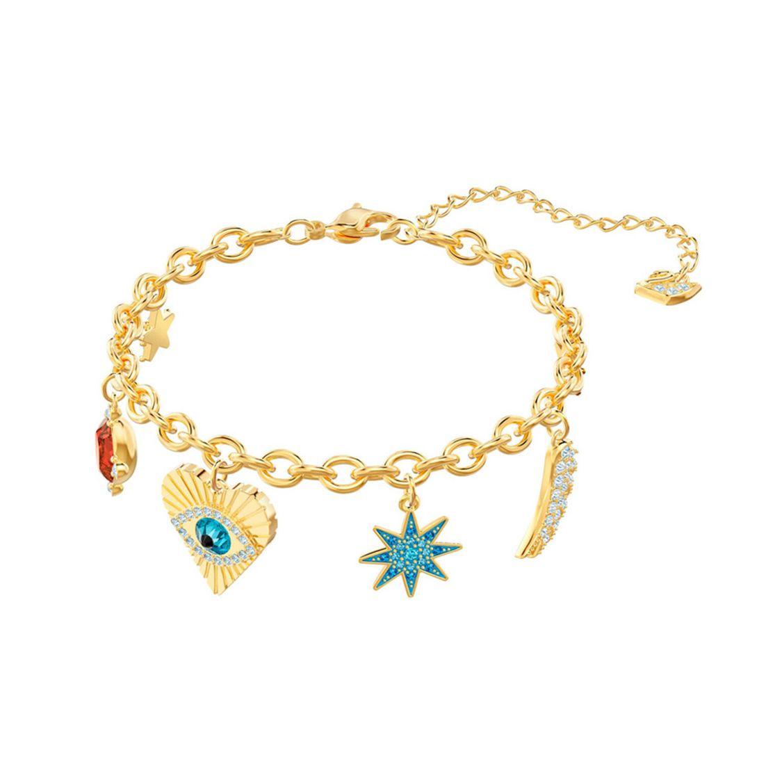 Swarovski Lucky Goddess Bracelet Meaning Lucky Versatile Women bracelet Gold 5461796 Box (Random Color)