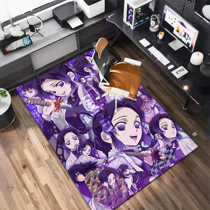 Japanese manga artist Koyoharu Gotouge's Demon Slayer carpets, home decor, non-slip door mats, hallway seat mats, outdoor picnic mats, rugs H7