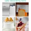 New 6pcs Cake Scraper 430 stainless Decorating Comb and Icing Smoother