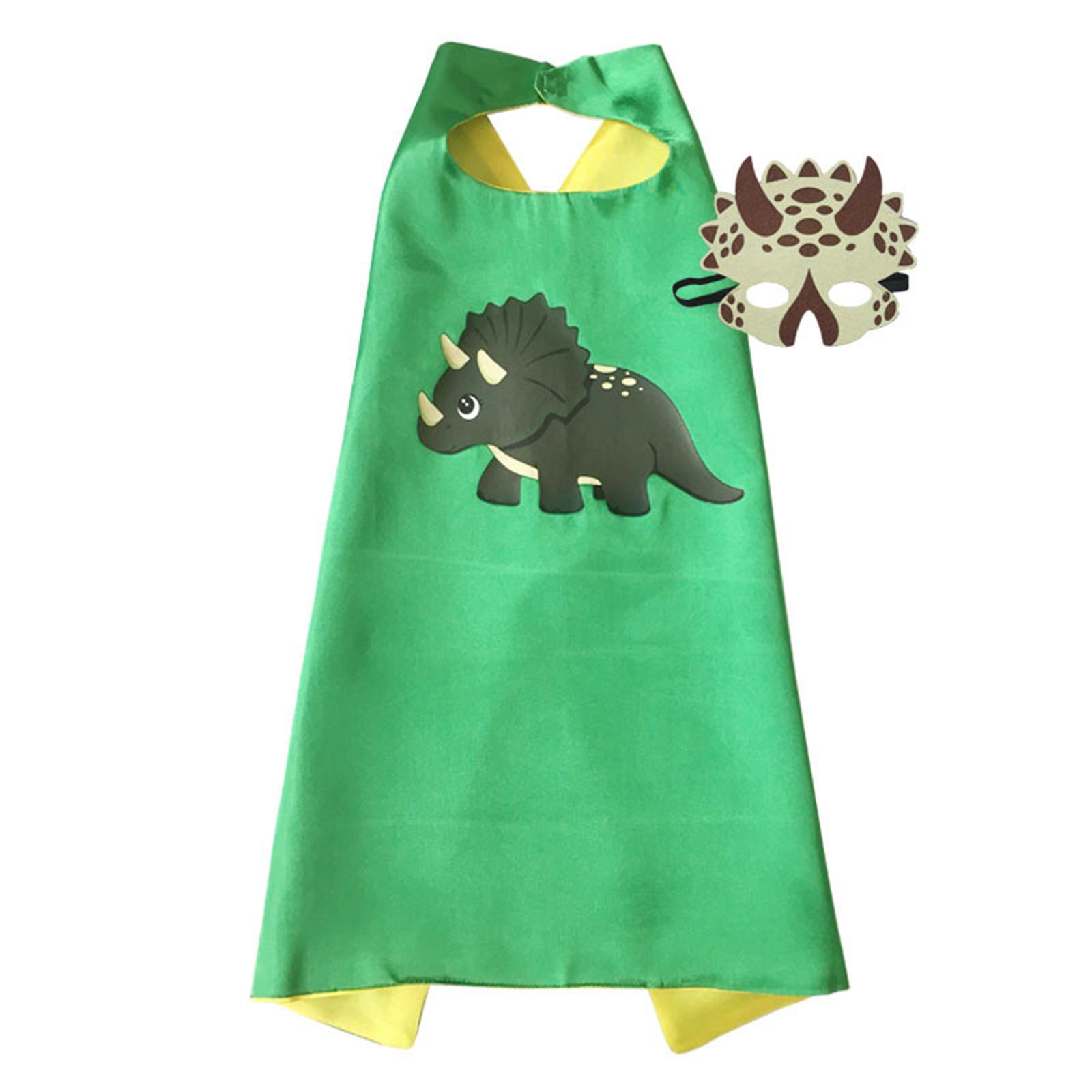 

Dinosaur Costume Toddlers Kids Dinosaur Cloaks Dragon Caped with Masks for Girls Boy Dress Up Cosplays Toy Party Supply L