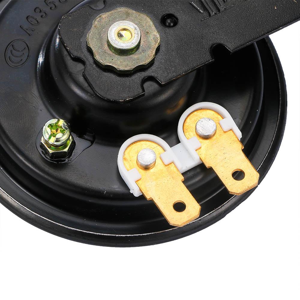 Durable Black Noisy 12V Warn Car Accessory Automobile Part Trumpet Claxon Horn