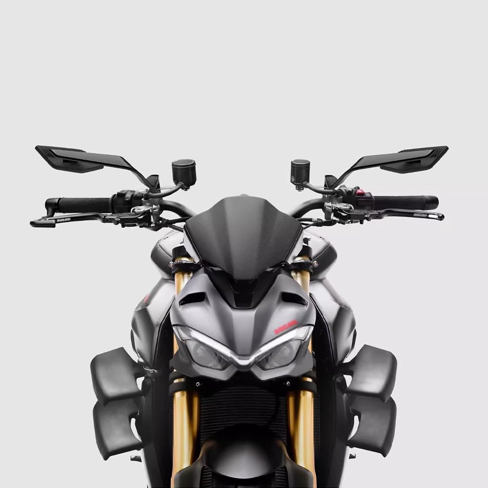 EODIEMD Motorcycle Winglet Rearview Mirrors (EODIEMDL-653) for Yamaha MT Series 22mm End Mount Black