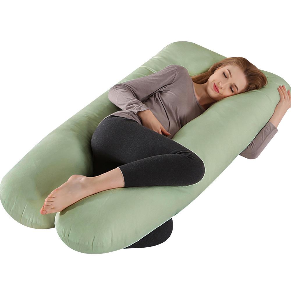 

Crystal Velvet U-shaped Maternity Pillow: Full Body and Waist Support for Side Sleepers