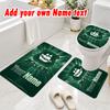 Personalized Plymouth Argyle FC 3Pcs Flannel Toilet Mat Set Custom Text Bathroom Rug Non Slip