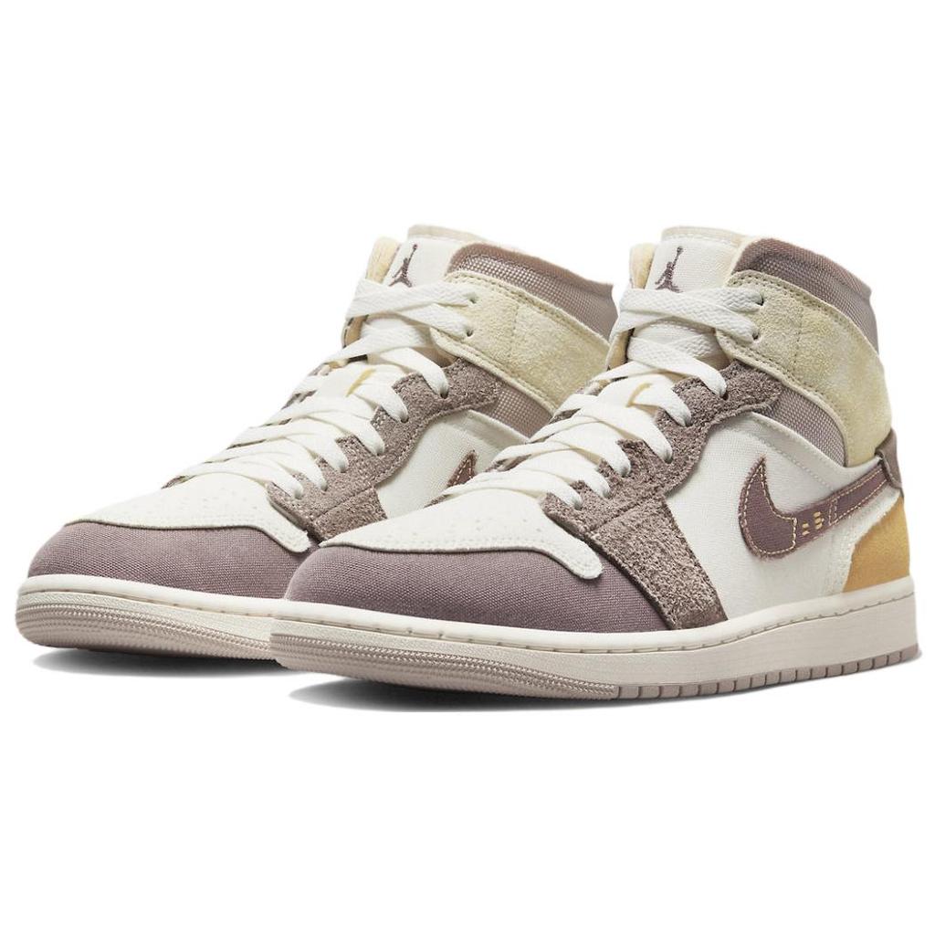 New JORDAN Air JORDAN 1 Mid Se Craft Taupe Haze DM9652-102