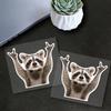 1pc Rock Raccoon Motorcycle Stickers Waterproof for Motorcycle Fairings Fuel Tanks Car Windows Scooters Universal Vinyl Decals
