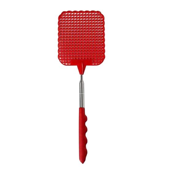Extendable Fly Swatter Stainless Steel Telescopic Handle Insect Swatter Portable Mosquito Control Swatter for Insects Indoor Outdoor Kitchen