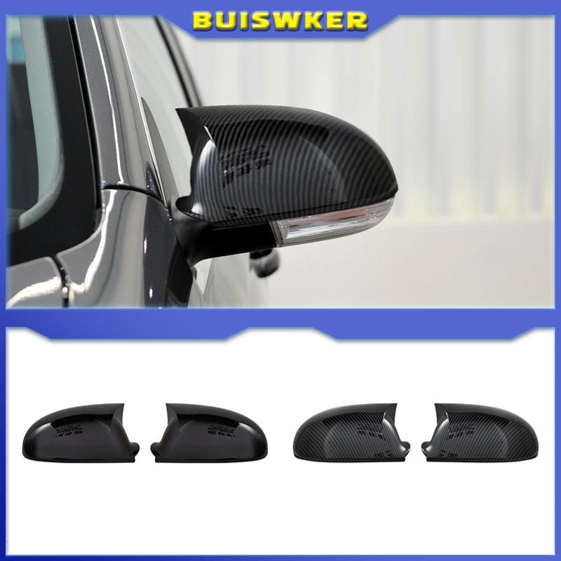 

2PC Чорний для VW GOLF 5 V MK5 GTI Jetta Passat B5.5 B6 EOS Sharan Superb Бічне крило заднього виду Дзеркало Заміна ковпаків Shell Bright black