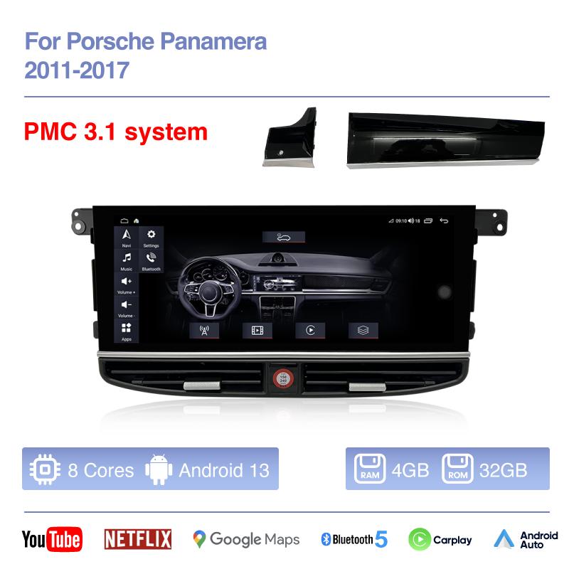 

12.3 Car Multimedia Video Player For Porsche Panamera 2011-2017 GPS Navigation Android Auto Radio stereo Carplay 4G 360Camera