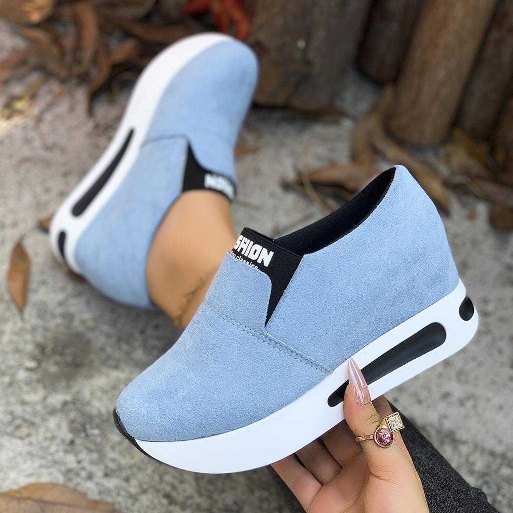 Women Platform Sneakers Designer Slip-on Wedges Shoes for Women Casual Tennis Sports Shoes Female Fashion Comfortable Sneakers