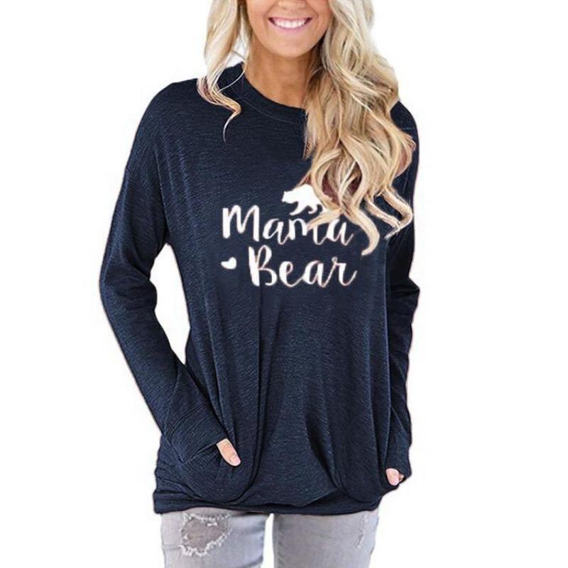 YYFS Women's Fashion Casual Spring Autumn Long Sleeve O-Neck Blouses & Shirts