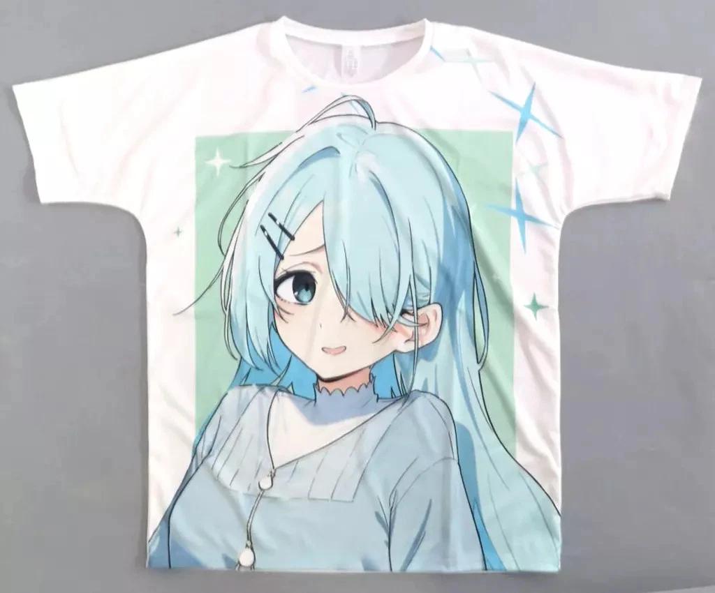 Contents Seed Blue Archive Hiyori Tsunenaga Full Graphic T-T-Shirt White XL 2XL