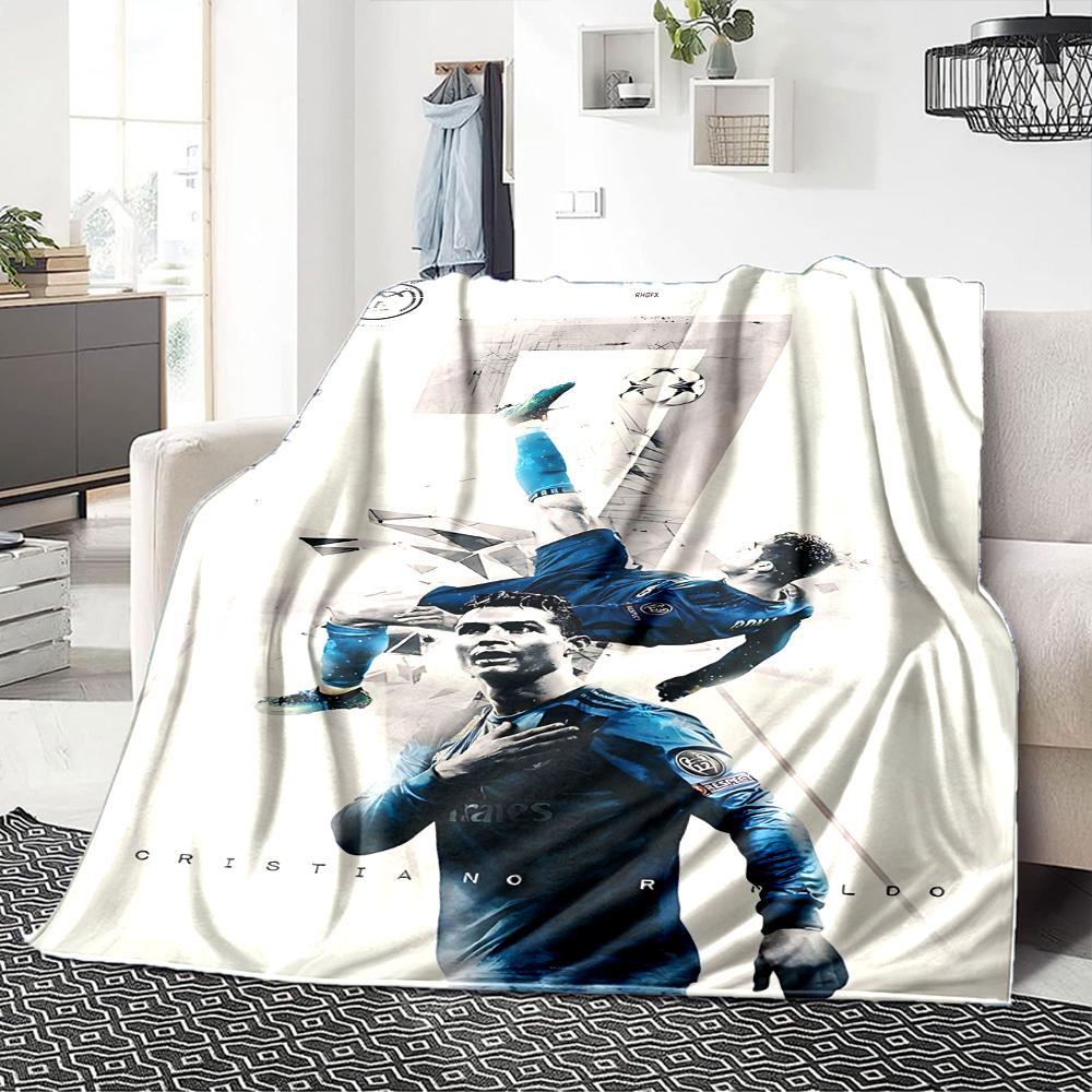 Ronaldos Number Seven Blankets Flannel Printed Breathable Warm Throw Blanket for Home Office Bedspreads 0708a146