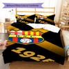 Set Biancheria da Letto con Fantasia Barcelona SC Copripiumino Federa Decorazione Casa Regalo (1 * copripiumino + 2 * federa, senza nucleo)