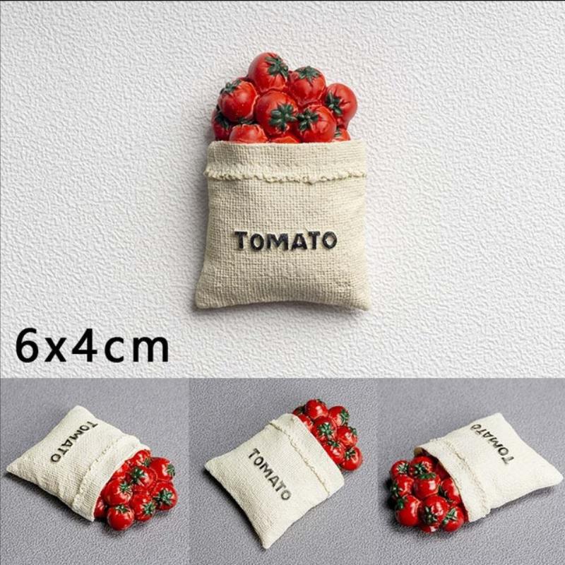 Refrigerator Magnetic Stickers Artificial Foods Fridge Magnets Cute Kitchen Decor Kawaii Home Decor Magnetic Stickers for Home