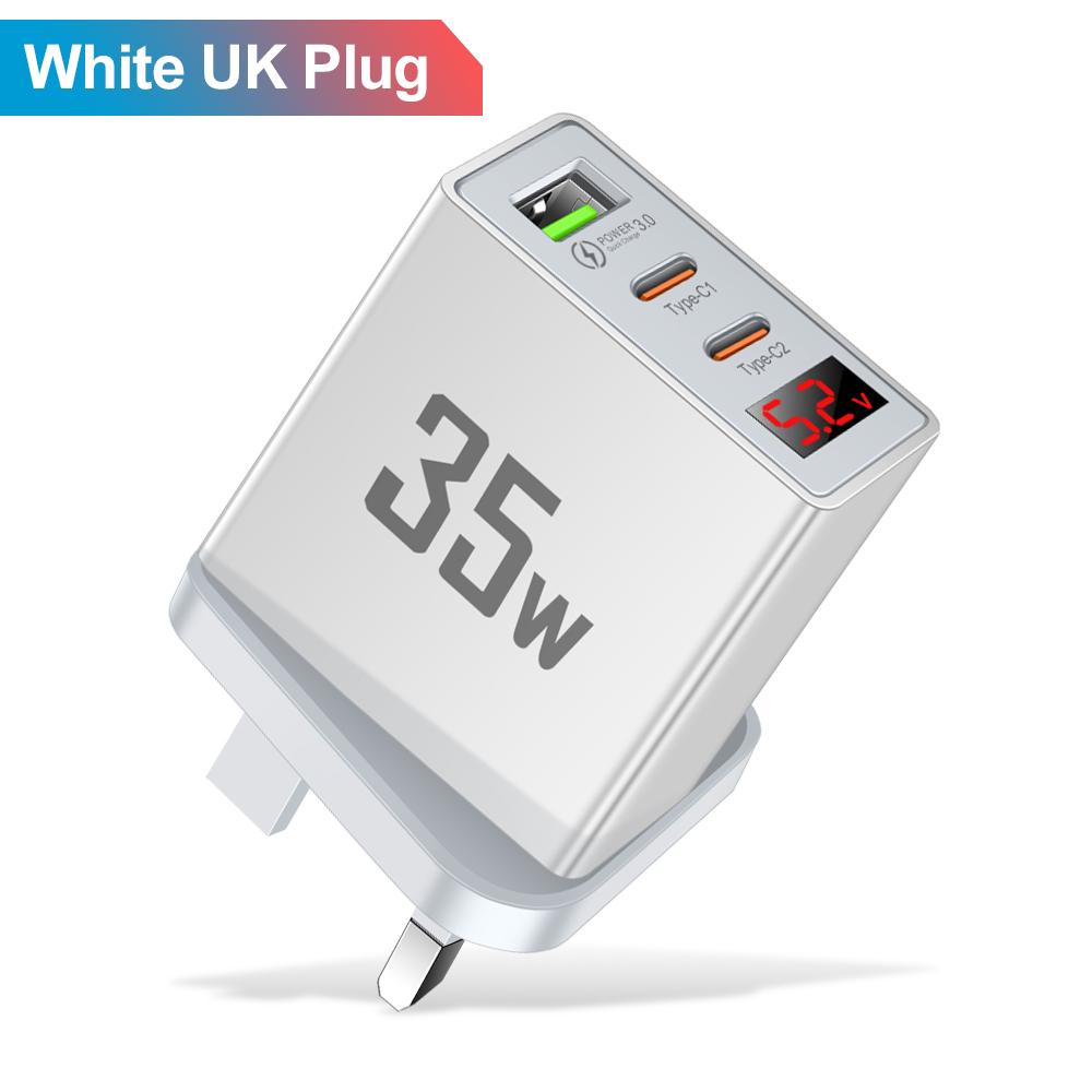 35W Dual PD Port USB Fast Charger Type C Mobile Phone Adapter Quick Charge Wall Charger for IPhone 16 15 14 Xiaomi Samsung Oneplus