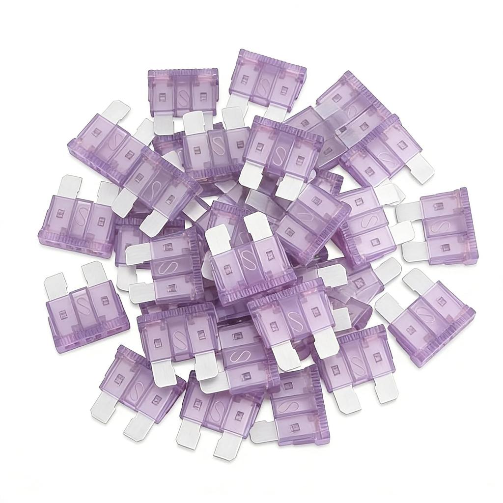 (80Pcs) 10 Amp Standard Fuse, 10A Car Blade Fuses for Car/RV/Truck/SUV/Motorcycle/Boat