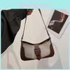 Retro Color Block Small Crossbody Bag With Pu Material For Daily City Style