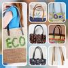 1Pair 60cm PU Leather Bag Strap Sew On Bags Handles Shoulder Handbag Belt Replacement DIY Crocheted Purse Wallet Accessories