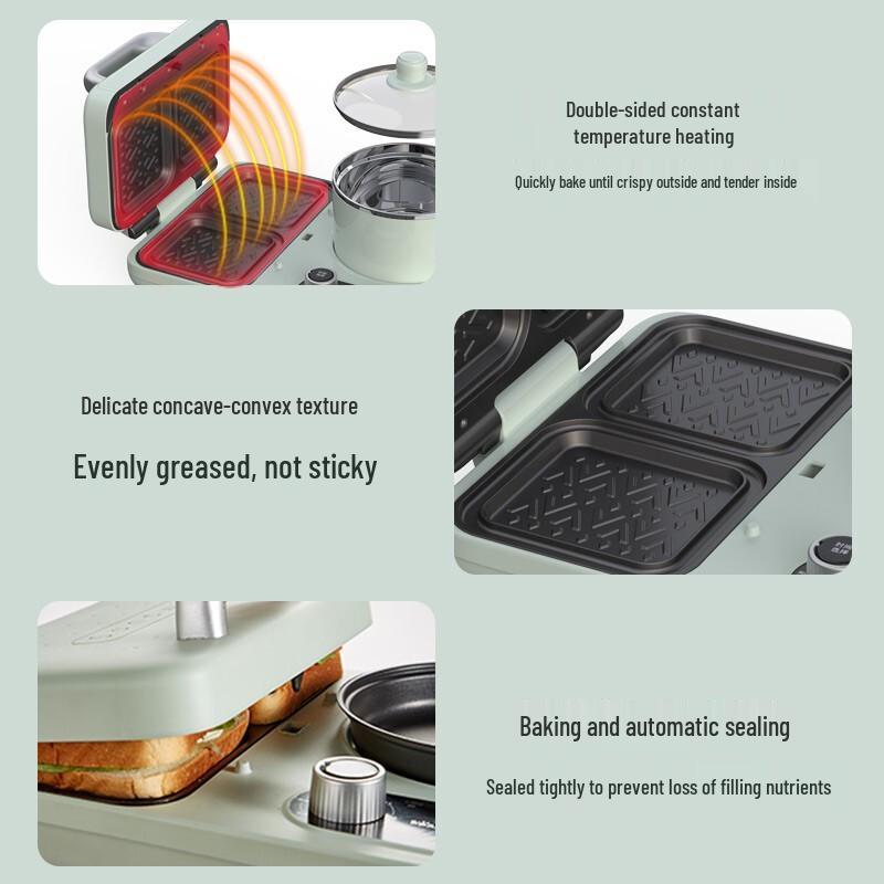 BEAR Multi-functional Sandwich Breakfast Maker CN Plug (adapter Included)