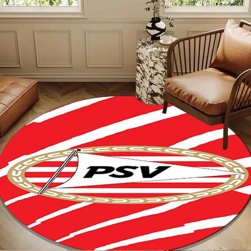 Psv Eindhoven Redesign Round mat, Anti-slip Circle Carpet Chair rug For livingroom,Bedroom, doormat home decor Gift Christmas Gifts