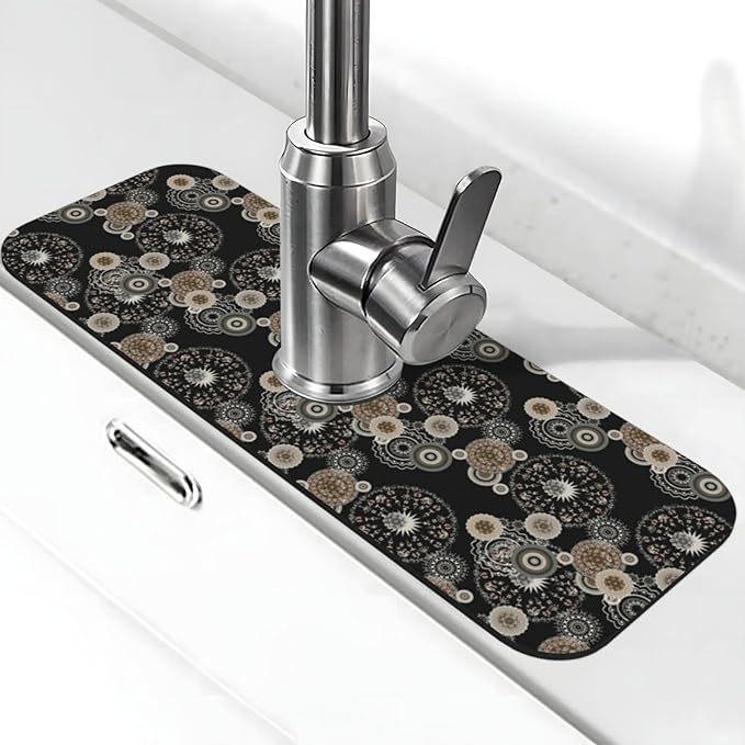 Badezimmerarmatur Ablass- und Wasserabsorptionsmatte für Waschbecken und Arbeitsplatten