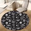 1pc Office Carpet Chair Mats Gothic Symbols Circular Pattern Perfect for Decorating Office Chairs, Living Rooms, Or Bedrooms.YDT196