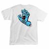 Santa Cruz SCREAMING HAND Skateboard T Shirt WHITE