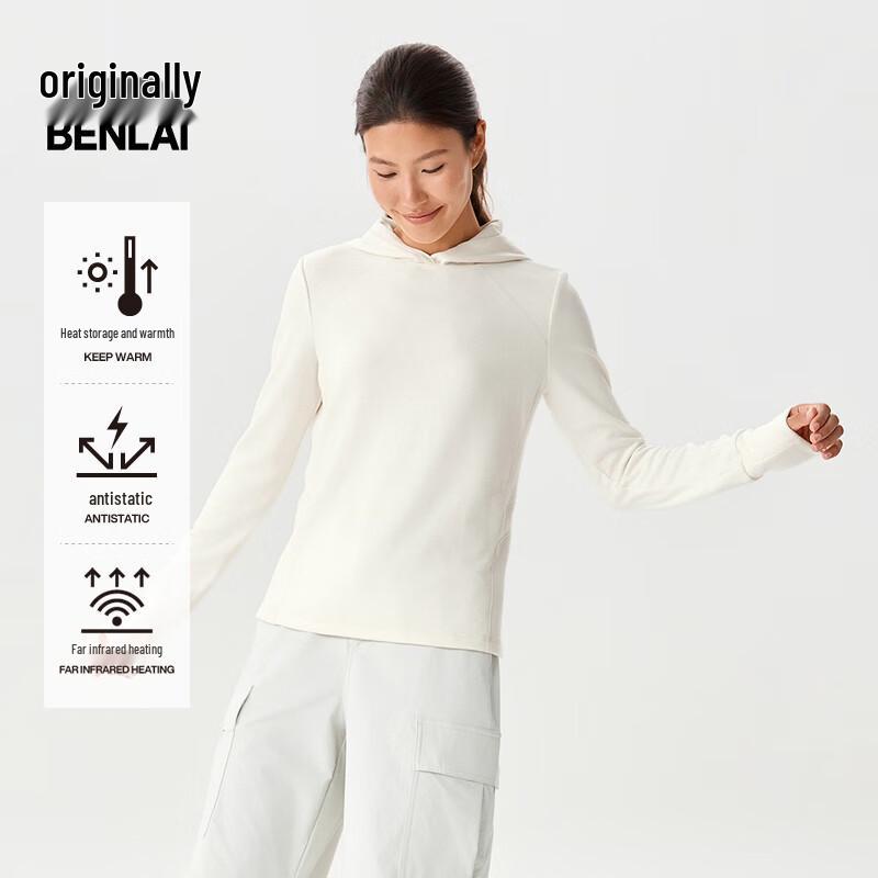 

BENLAI Women s Thermal Hooded Sweatshirt M